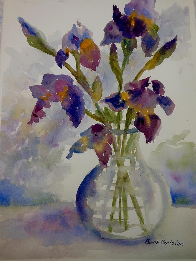 Iris Painting by Barbara Parisien