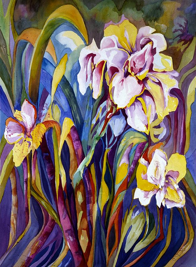 Flower Painting - Iris by Carolyn LeGrand
