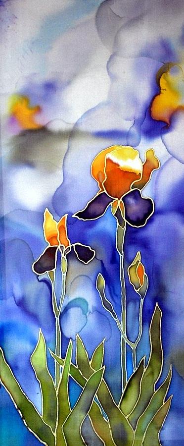 Iris clouds Painting by Susan White
