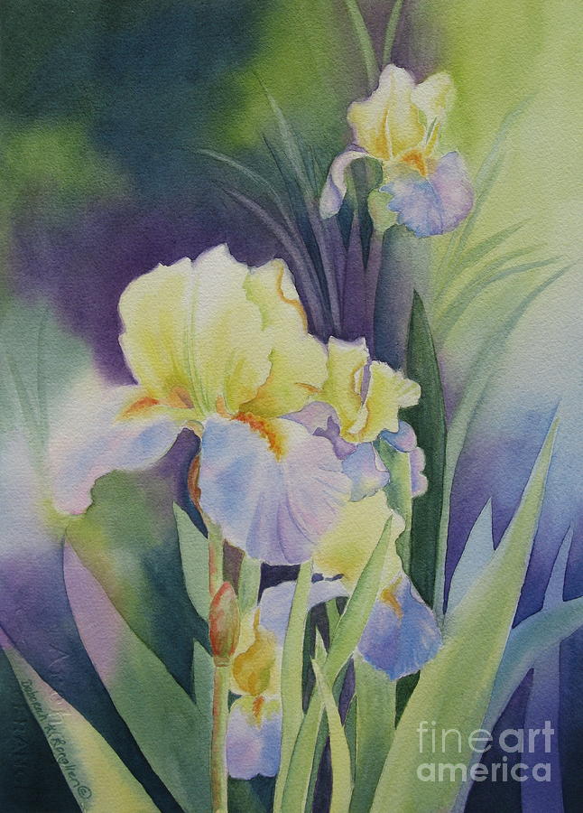 Iris Painting by Deborah Ronglien