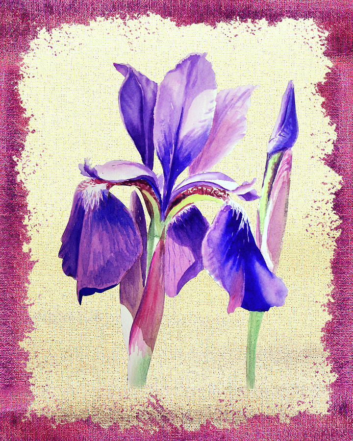 Iris Dream Painting by Irina Sztukowski