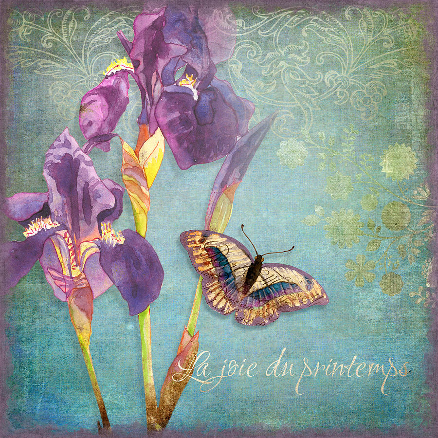 Iris Dreams Painting by Audrey Jeanne Roberts