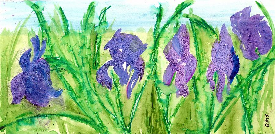 Iris Germanica 1 Painting by Stacey Torres