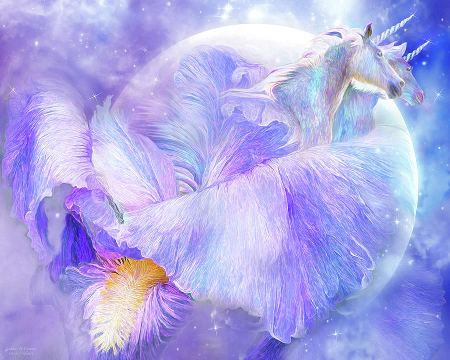 Iris - Goddess Of Fantasy Mixed Media by Carol Cavalaris