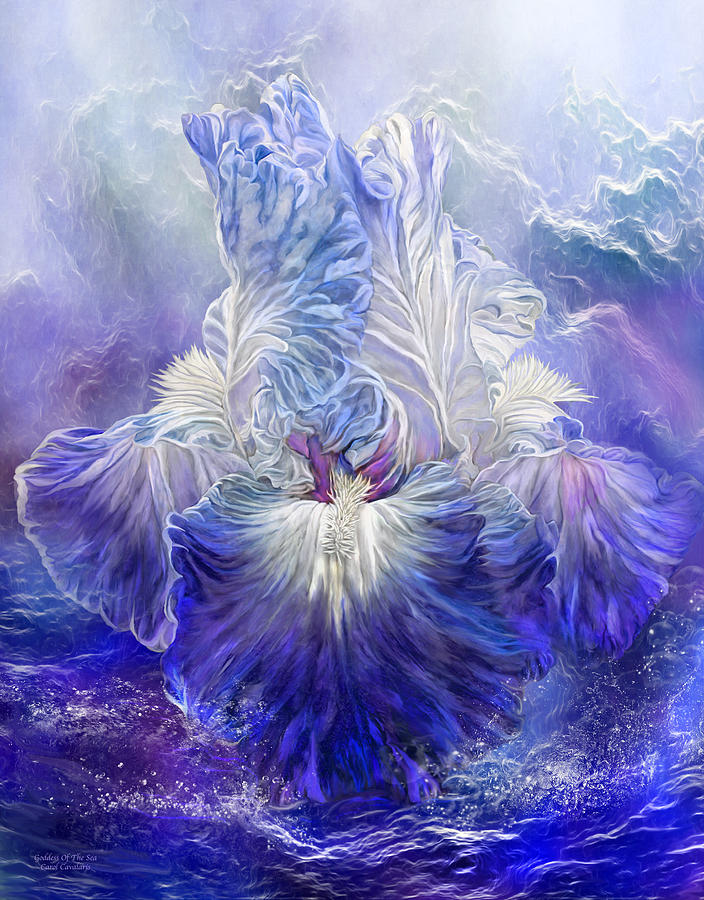 Iris - Goddess Of The Sea Mixed Media by Carol Cavalaris