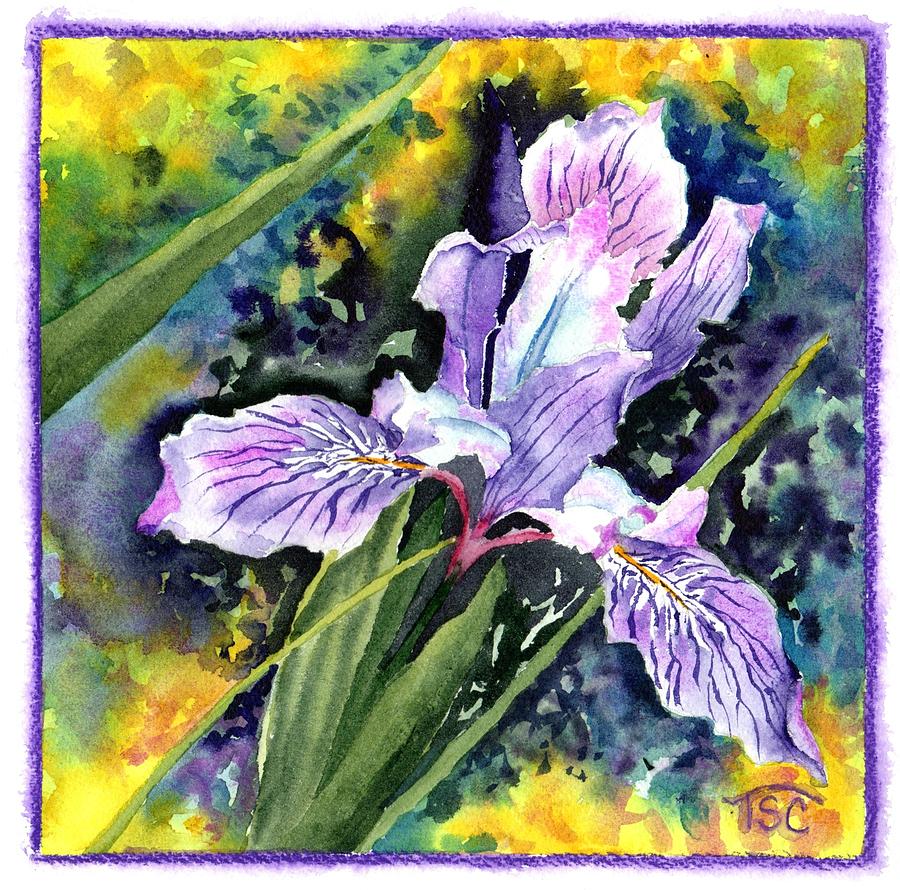Iris in Bloom Painting by Tammy Crawford