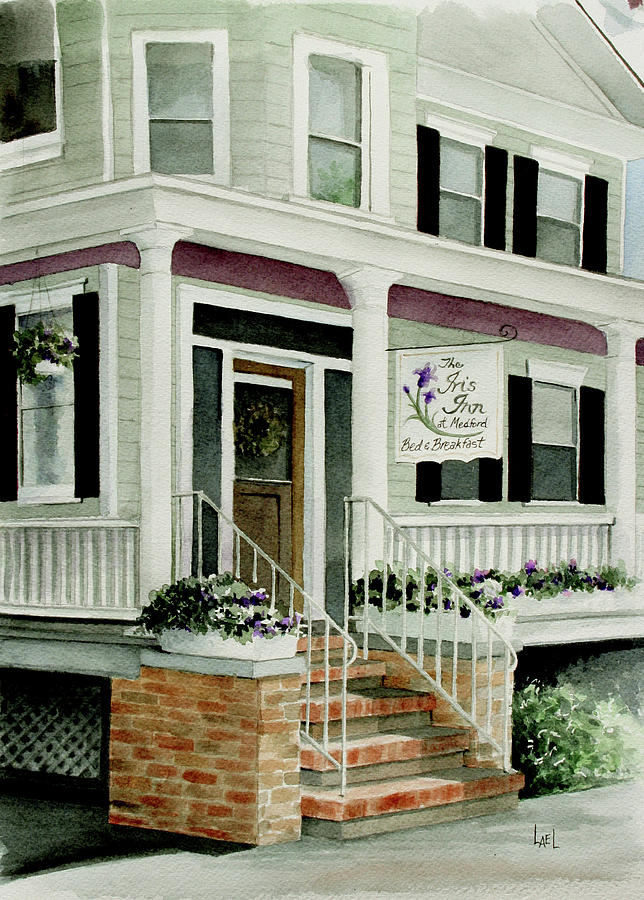 Iris Inn Painting by Lael Rutherford