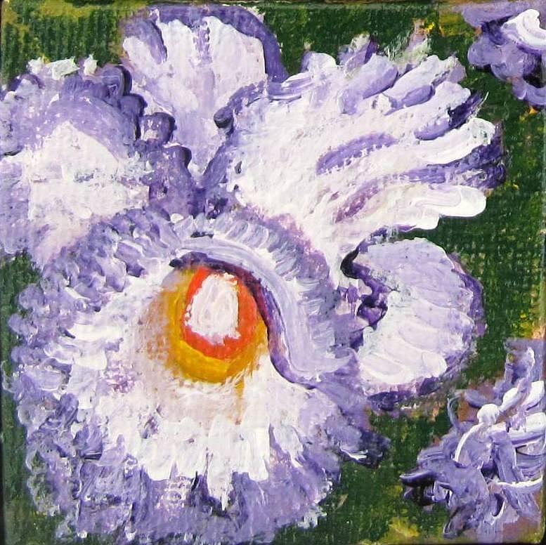Iris  Painting by Laurie Morgan