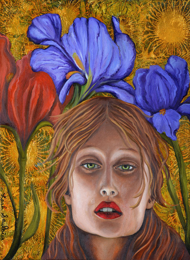 Iris Painting by Leah Saulnier The Painting Maniac