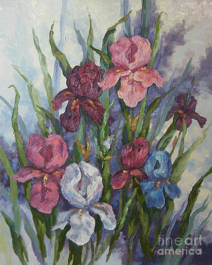 Iris Painting by M J Weber - Fine Art America