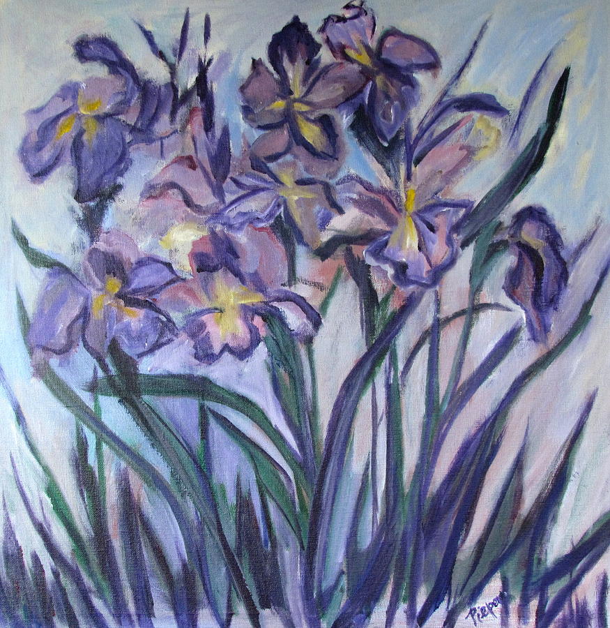 Iris Painting One Painting by Betty Pieper