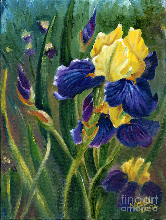 Iris Painting by Renate Wesley