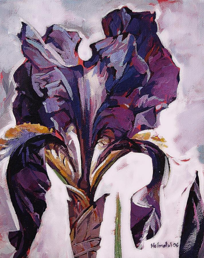 Iris Spring Painting by Tim  Heimdal