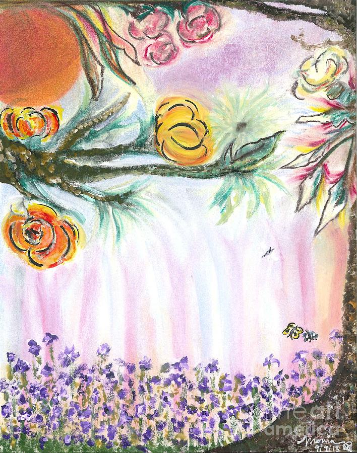 Flower Painting - Iris Sun by Monica Mitchell