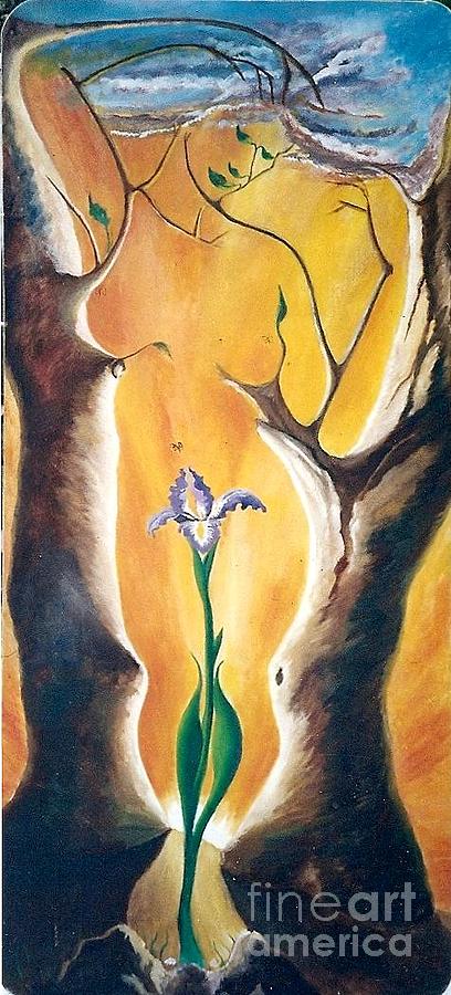 Iris the Dryad Painting by David G Wilson