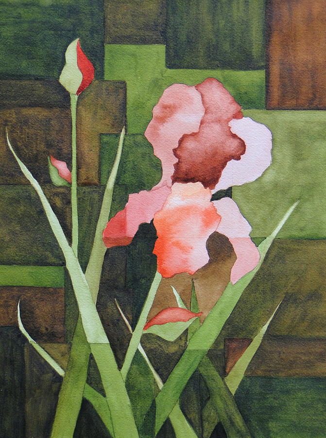 Iris Painting - Iris Triptych 1 by Vickie Blair