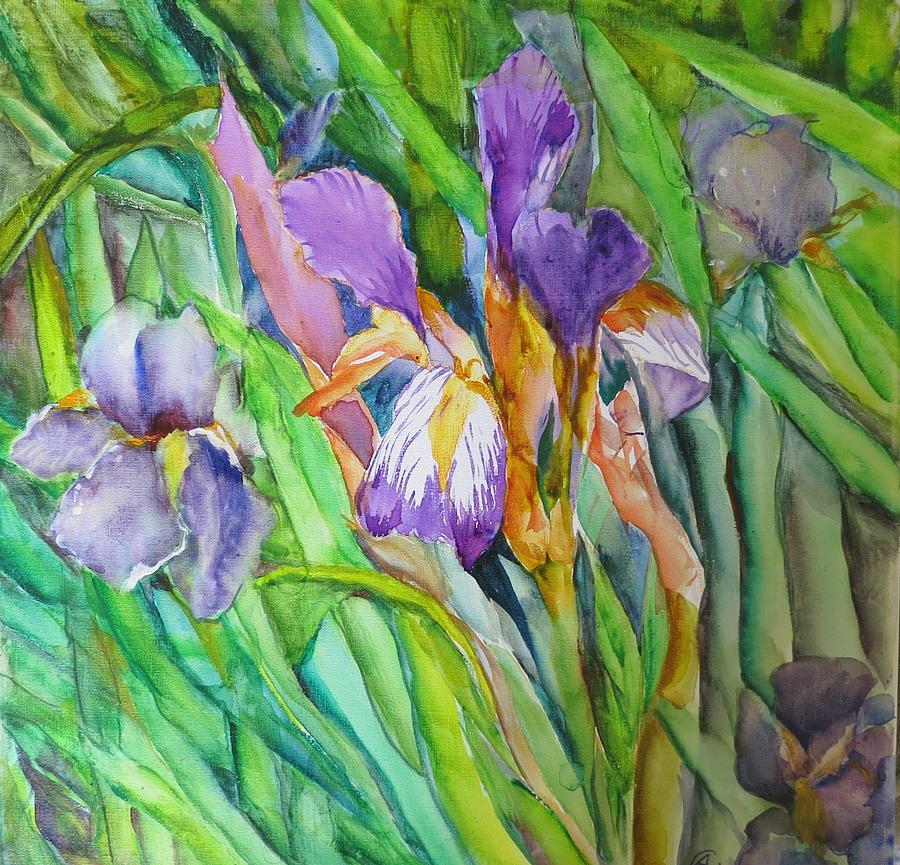 Irises Painting by Angelina Whittaker Cook