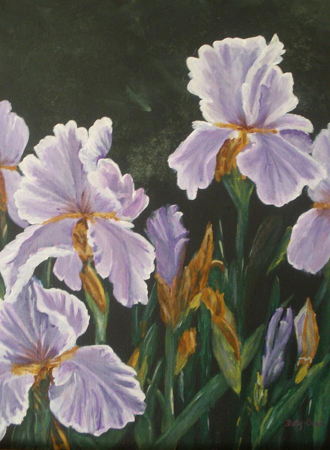 Irises Painting by Betty-Anne McDonald