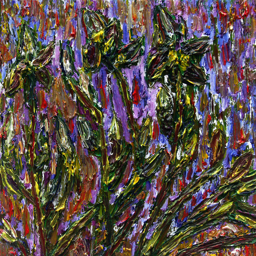 Irises Carousel Painting by Vadim Levin