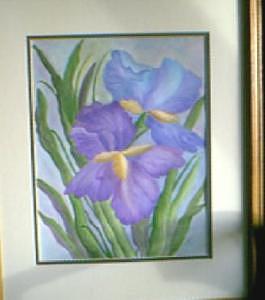 Irises Painting by Doris Burnham Irises Painting by Doris Burnham