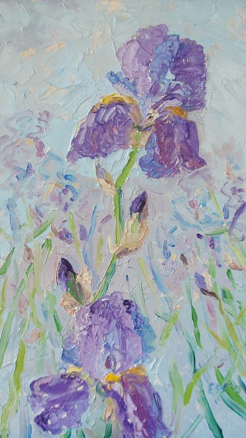 Irises Painting by Elinor Fletcher