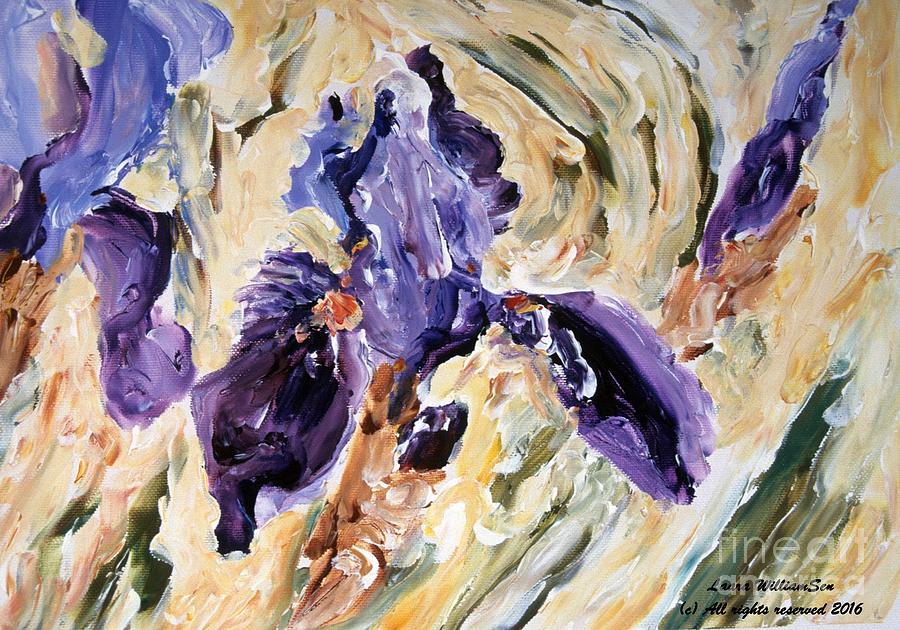 Irises Painting by Laara WilliamSen