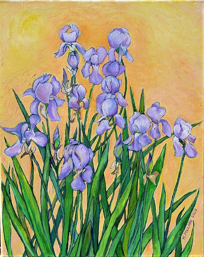 Irises, Montlake, 2008 Painting by Herschel Pollard