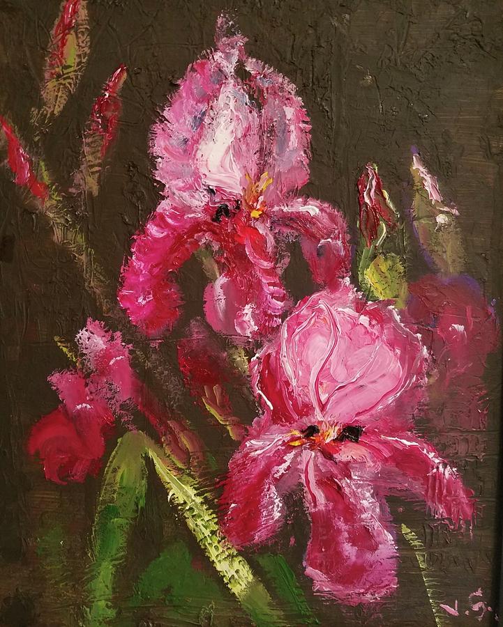 Iris Flowers Painting - Irises  by Vlad Solomaha