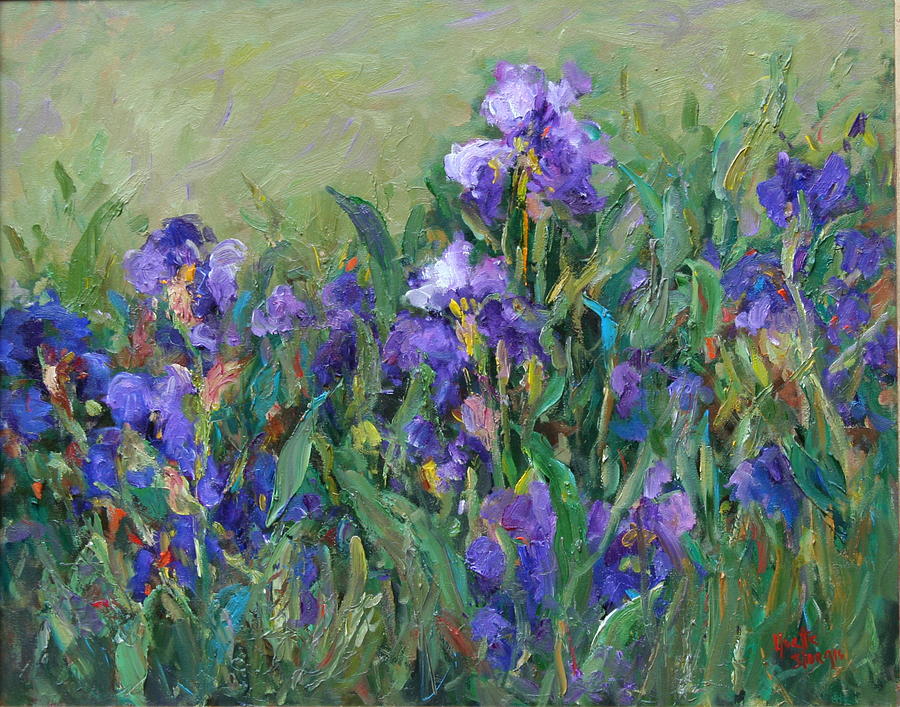 Irises Painting by Yvette Sturgis - Fine Art America