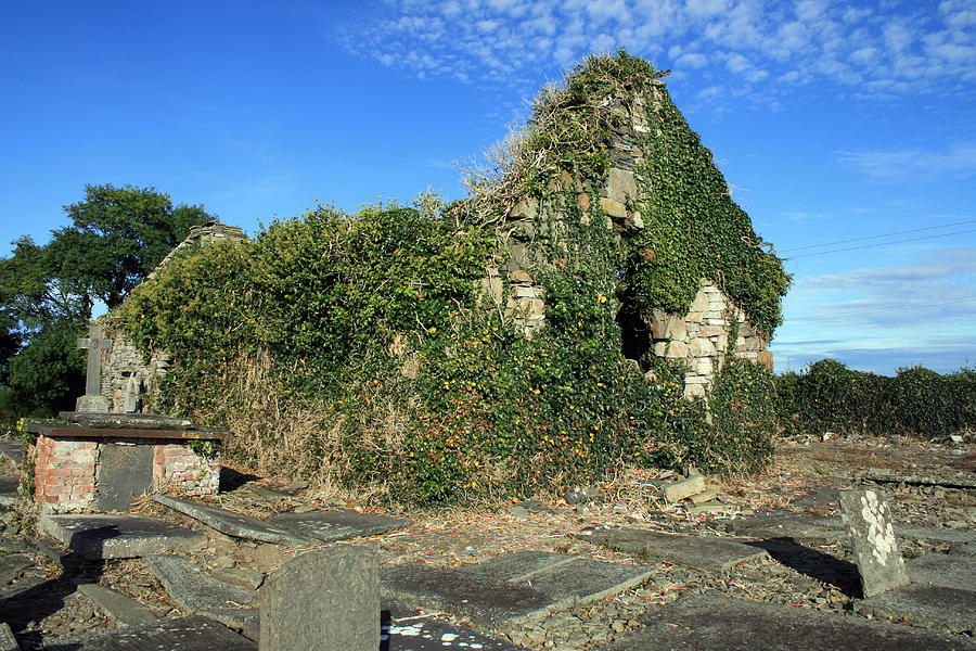 Church Photograph - Irish church ruins by John Quinn