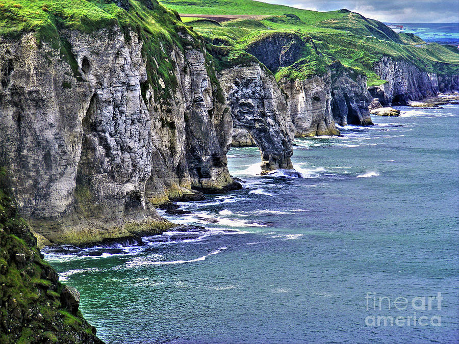 Irish Coast From Dunluce Castle Photograph by Nina Ficur Feenan