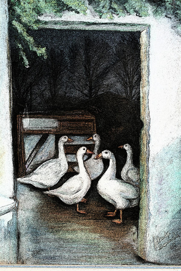 Irish Ducks Pastel by Melinda Saminski