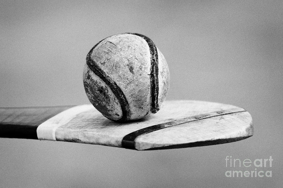 Sports Photograph - Irish Hurling Ball And Stick by Joe Fox