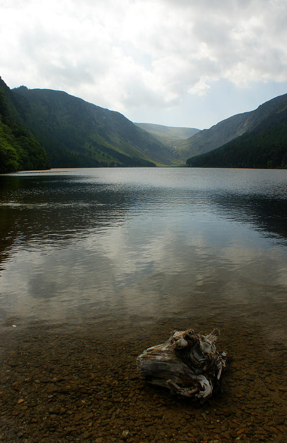 Mountain Photograph - Irish Lake and Mountains by Michael  Cryer
