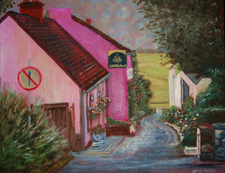 Irish Lane at Rock of Cashel Painting by Cathy France