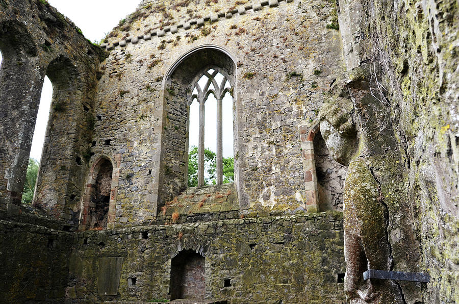 Irish Medieval Ruins of Athassel Priory Tipperary Profile of Saint Joseph Statue Photograph by Shawn OBrien