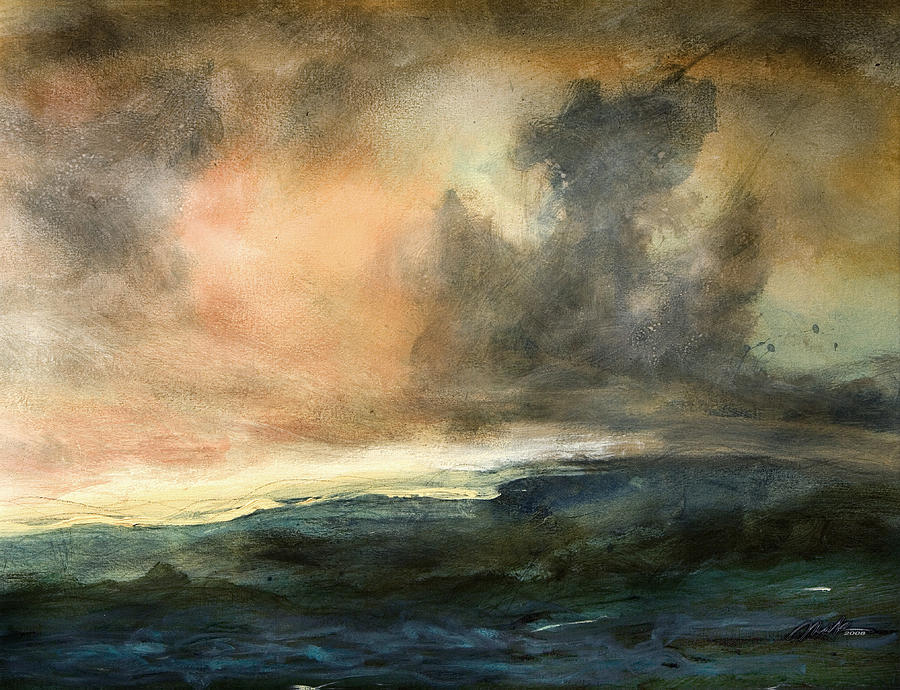 Irish Sea Painting by Michaelalonzo Kominsky
