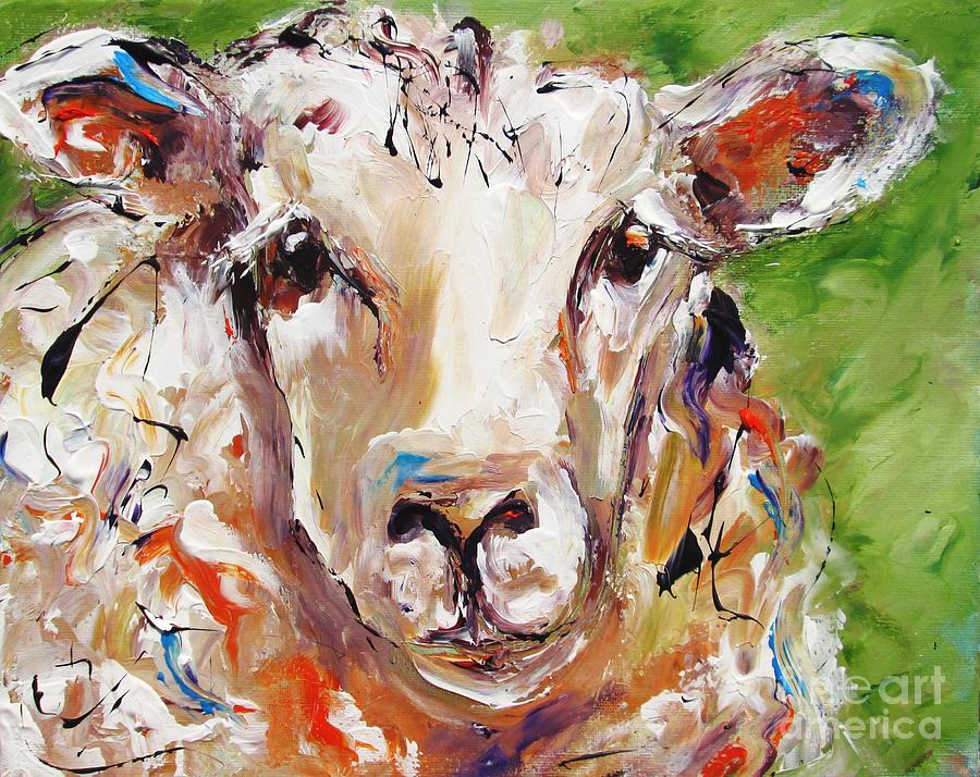 Irish sheep paintings and art prints Painting by Mary Cahalan Lee - aka PIXI