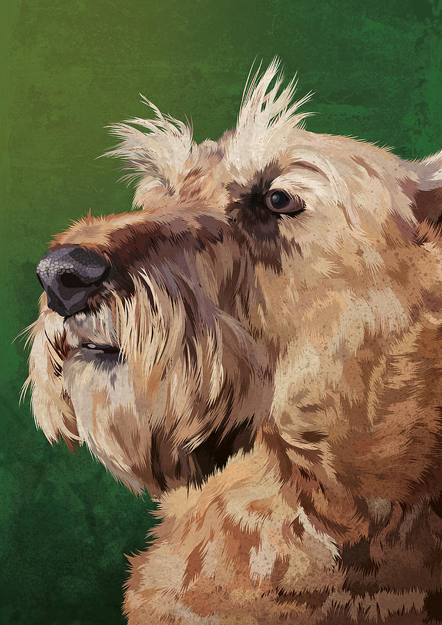 Irish terrier Painting by Carl Conway - Fine Art America