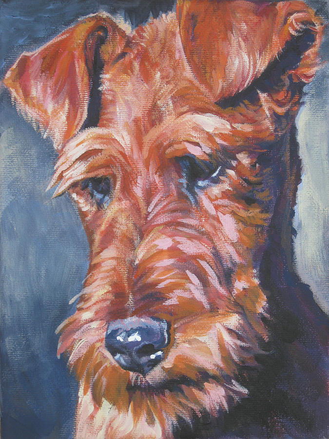 Irish Terrier Painting by Lee Ann Shepard