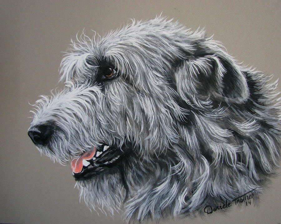 Irish store wolfhound painting