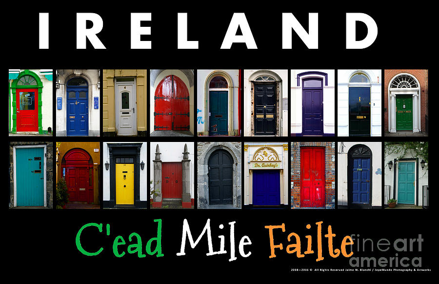 Irish_Doors_Welcom Photograph by Jaime Bianchi
