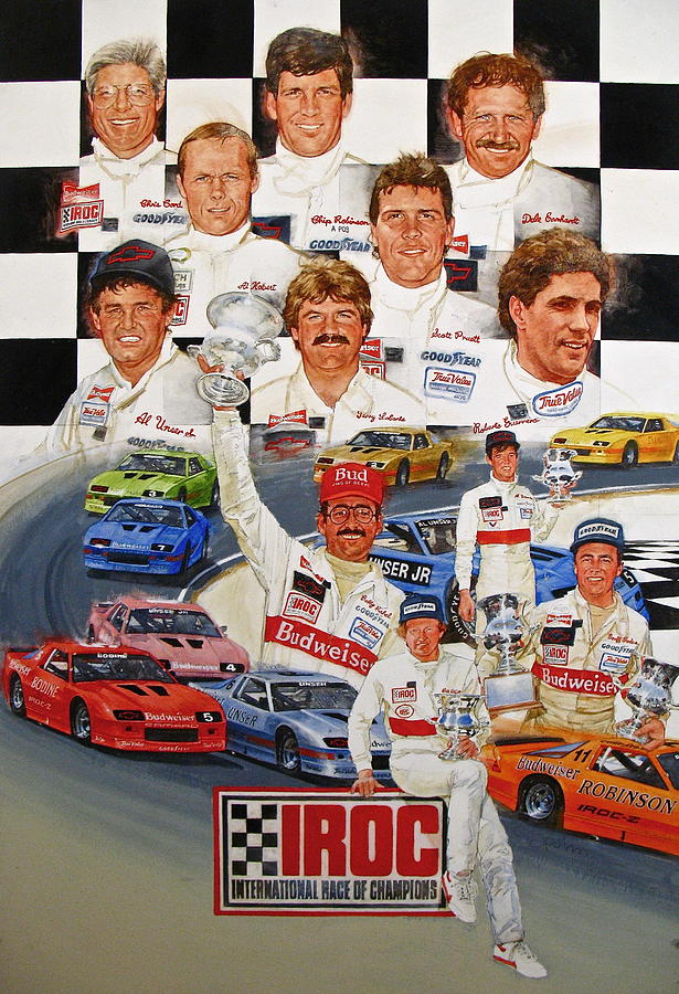 IROC Racing Painting by Cliff Spohn