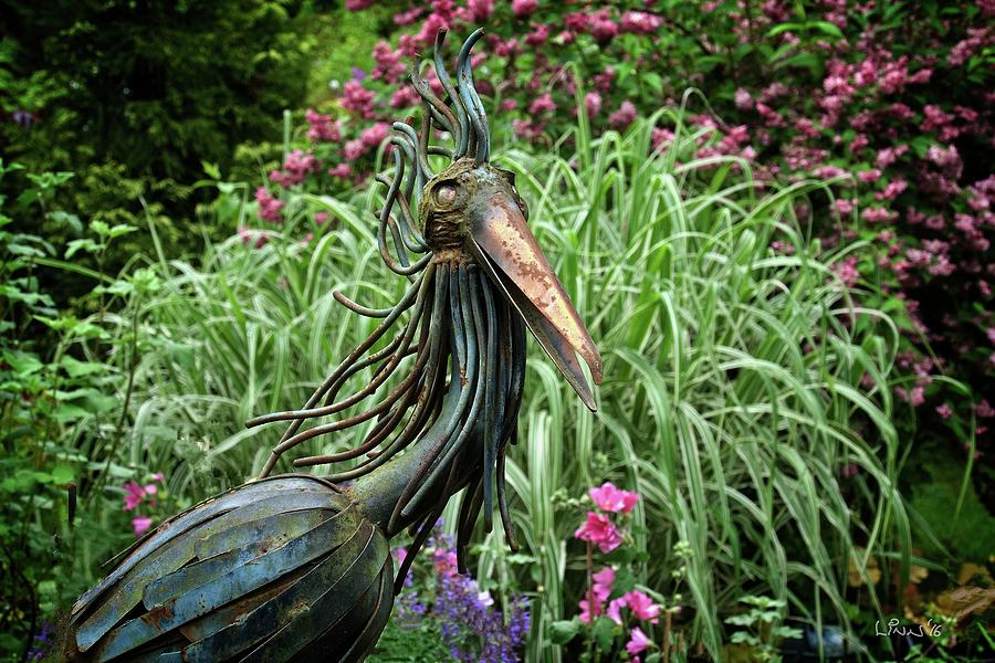Garden Photograph - Iron Bird by Bill Linn Garden Photograph - Iron Bird by Bill Linn