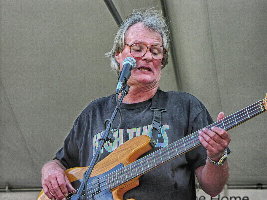 Iron Butterflys Bass Guitarist Photograph by Mike Martin