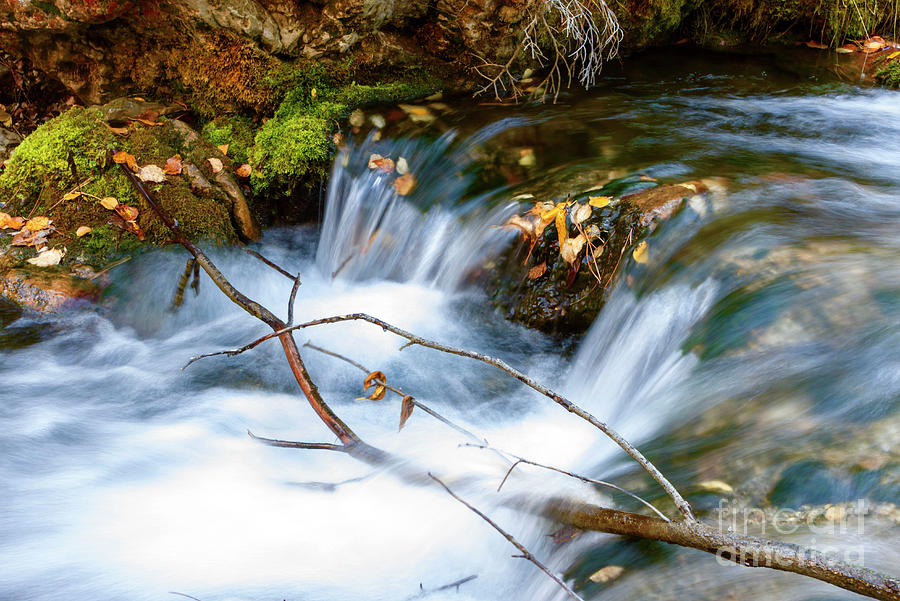 Iron Creek Fall Flowing Photograph by Steve Triplett