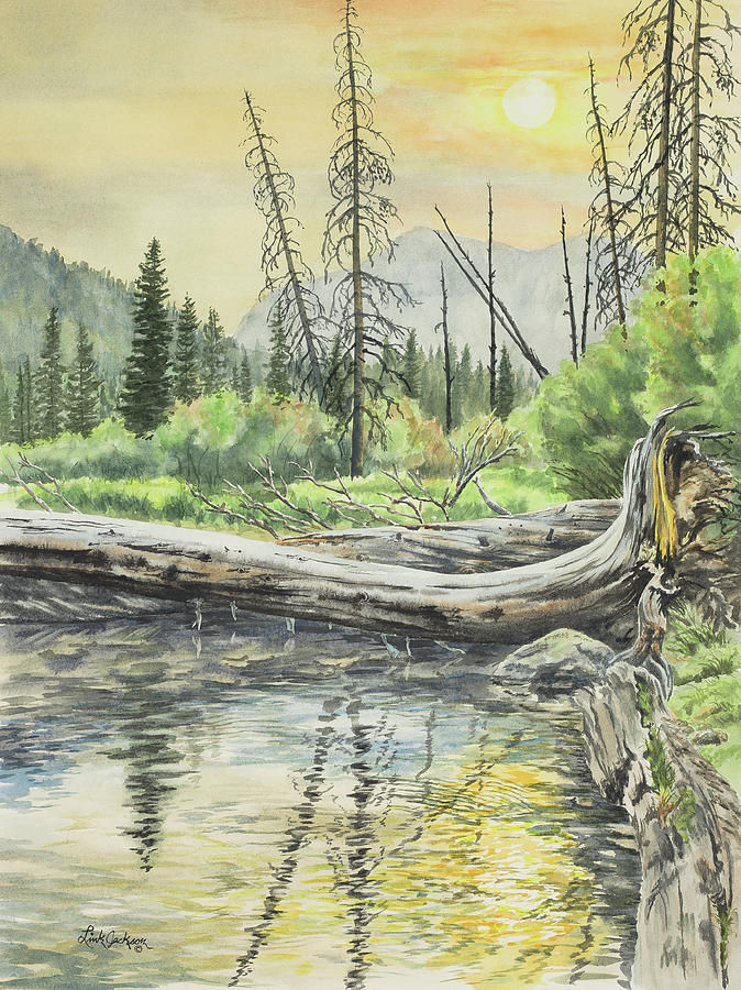 Iron Creek Sunset Painting by Link Jackson
