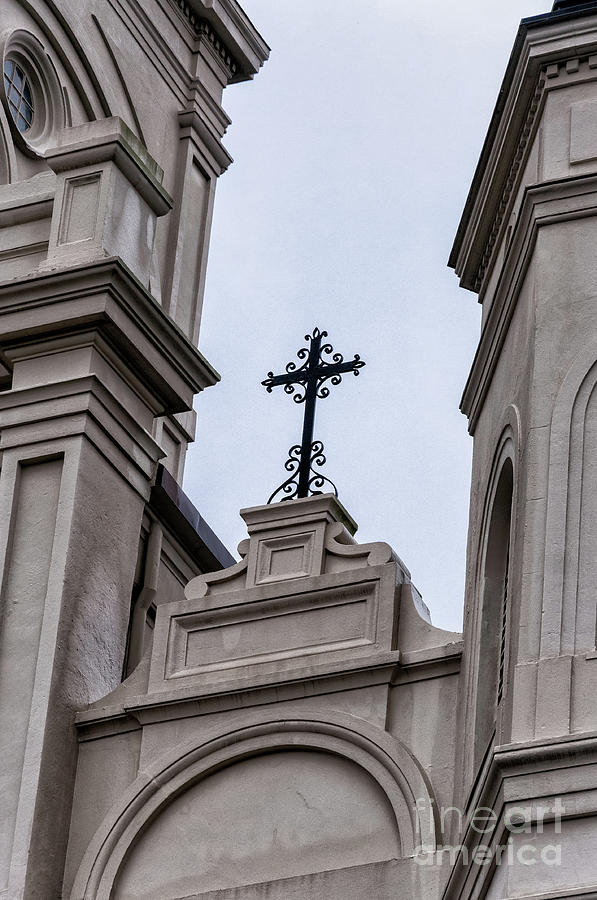 Iron Cross on St. Louis Cathedral Photograph by Kathleen K Parker