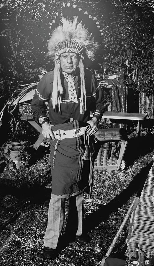 Iron Eyes Cody at Home Photograph by Susan Crowell