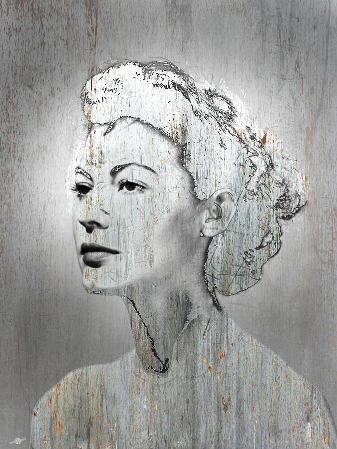 Silver Screen Eva Gardner Mixed Media by Tony Rubino